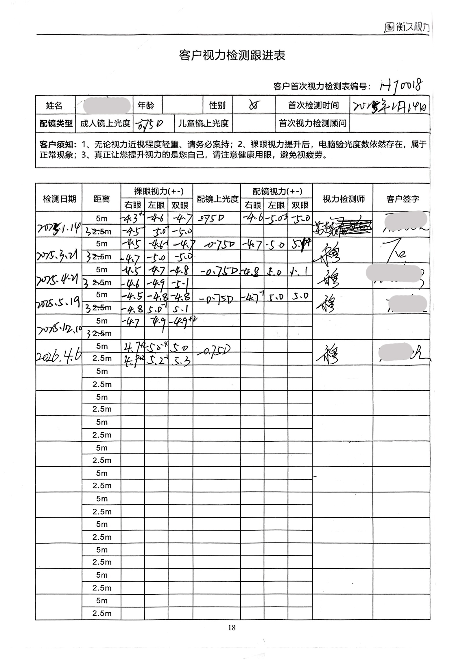 裸眼视力案例 07