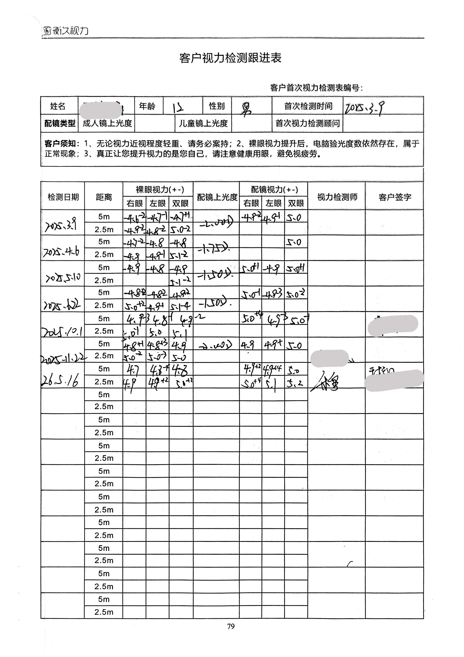 裸眼视力案例 35