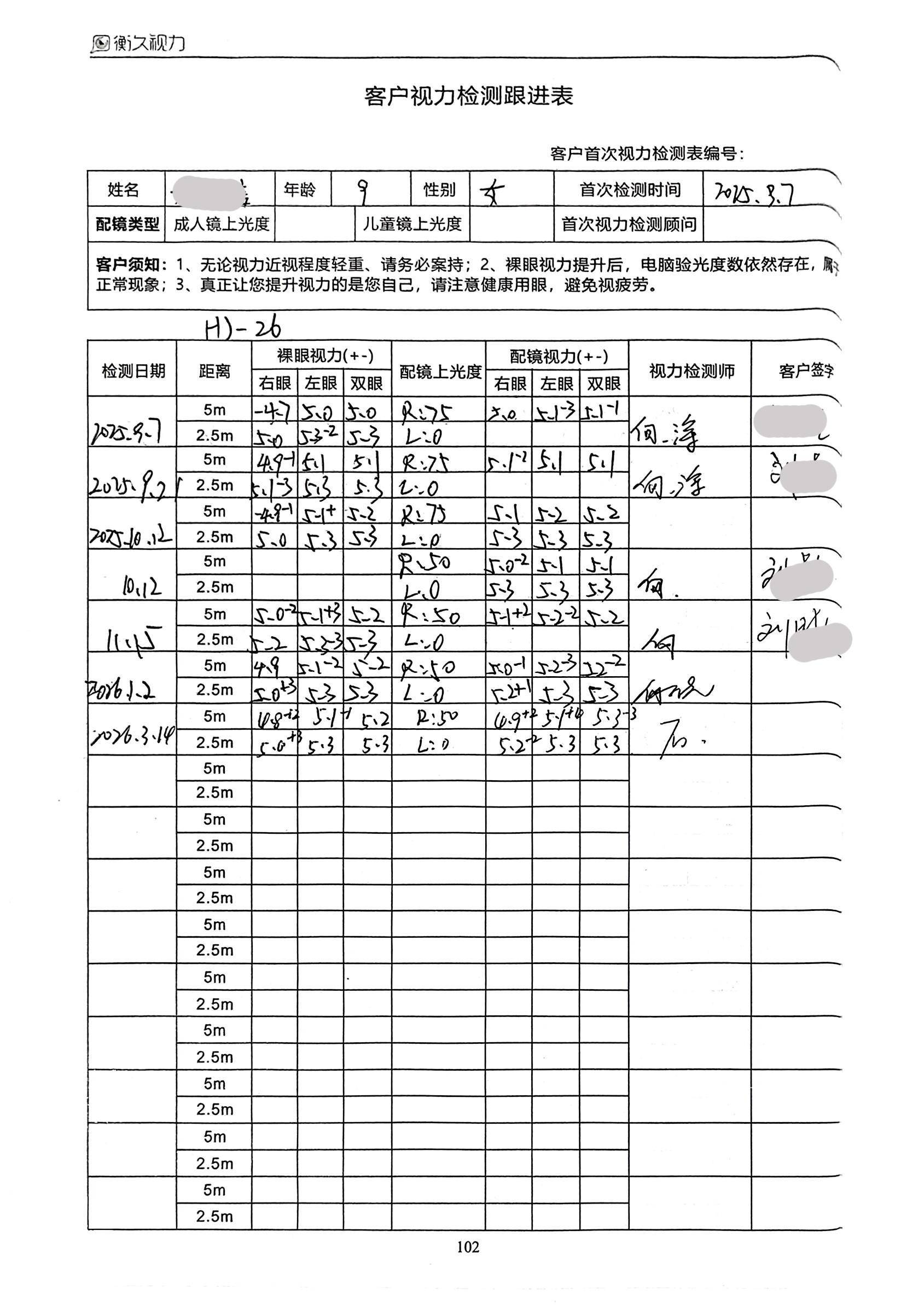 裸眼视力案例 50