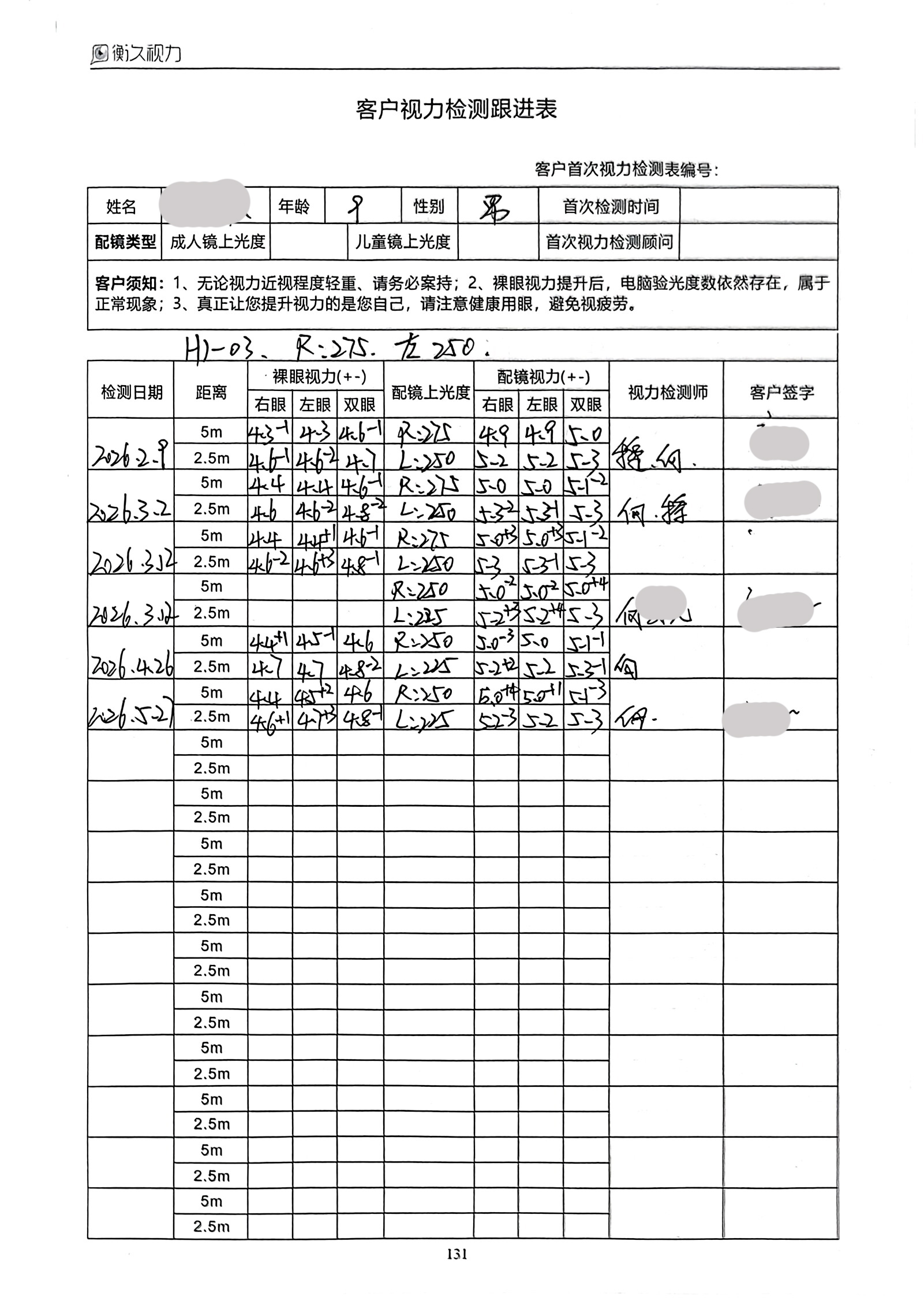 裸眼视力案例 68