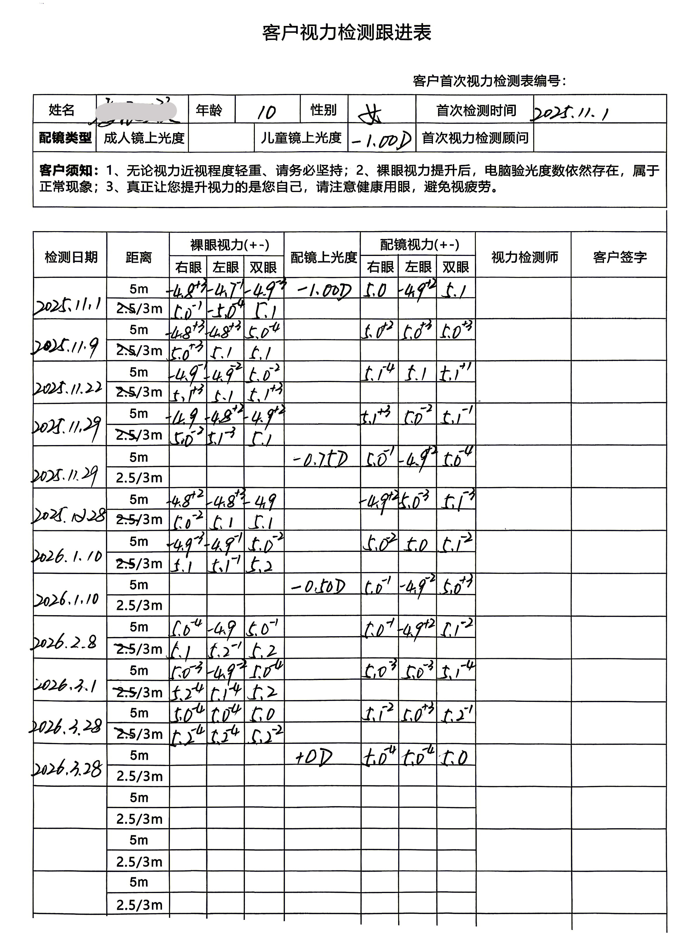 裸眼视力案例 78